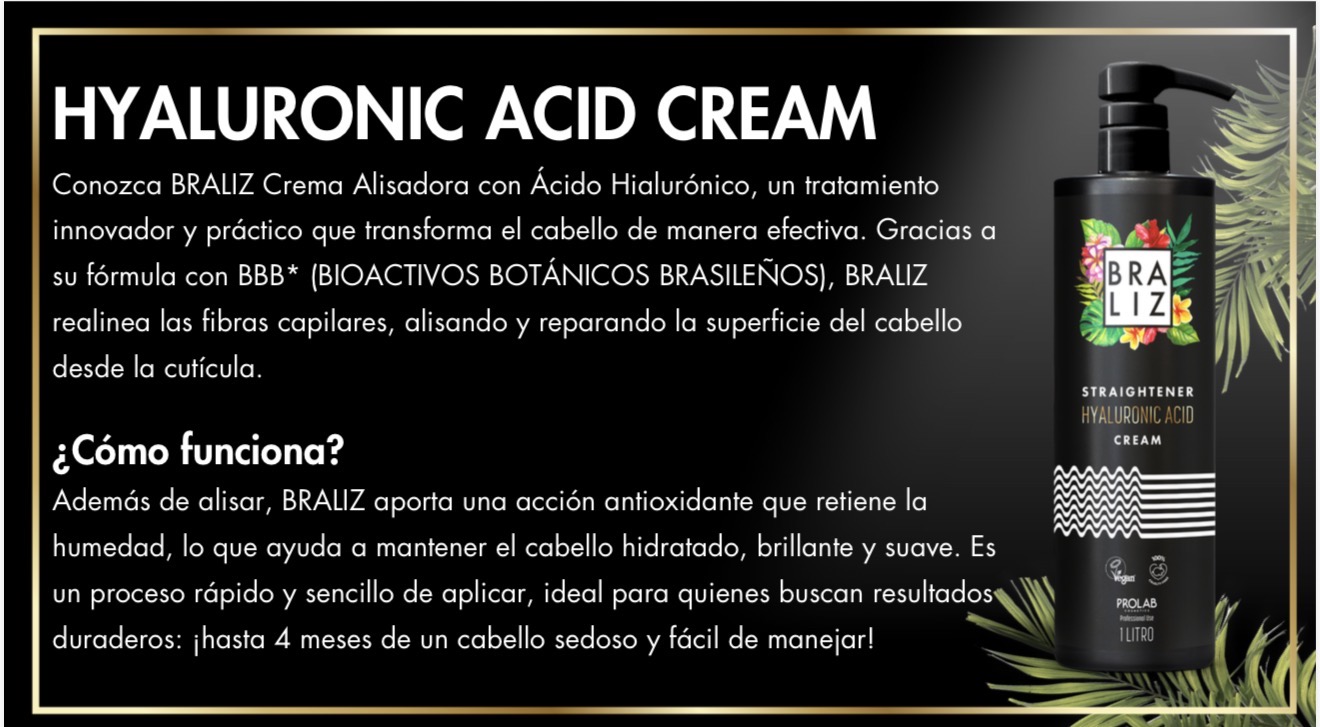braliz alisador spray 1000ml con Ácido hialurÓnico (new)