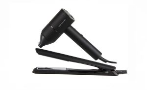 plancha corioliss c5 black chrome + secador apolo