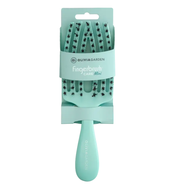 cepillo olivia garden fingerbrush mini care black carbon