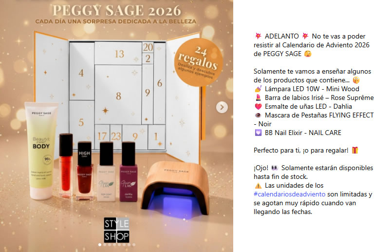 calendario adviento peggy sage